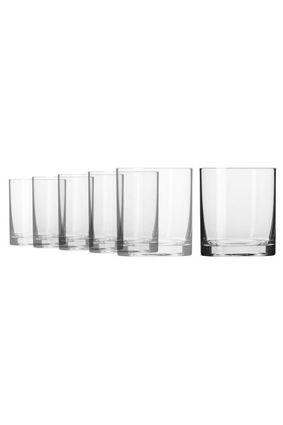Krosno Set of 6 whiskey glasses, made of glass, 250ml, "Balance" -