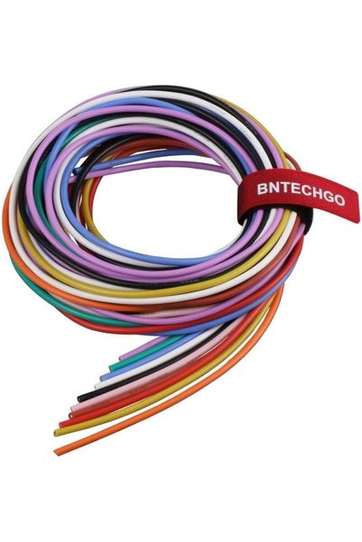BNTECHGO طقم أسلاك سيليكون مقاس 16، فائق المرونة، 10 ألوان، مقاومة عالية لدرج...