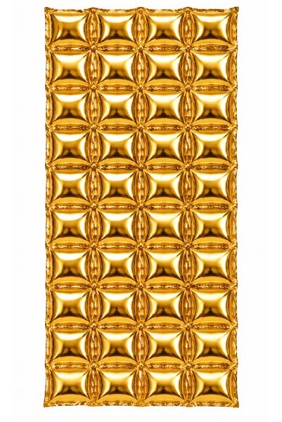 genaja Perete Baloane din Folie Metalizată Aurie 76,5 x 139 cm, Panou Decorat...