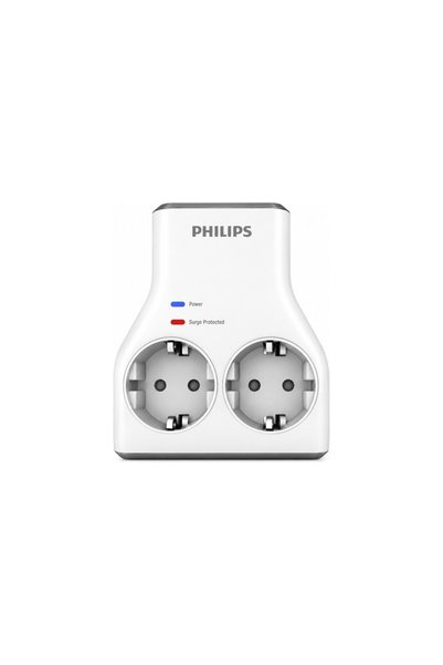 Philips CHP7022W/62, 2li, Akım Korumalı Priz, 1140 Joules, (Beyaz)