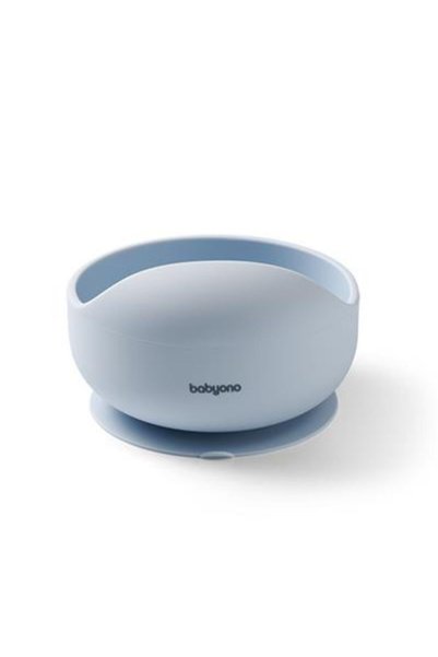 Babyono Παιδικό μπολ φαγητού σιλικόνης μπλε_BN1481/01