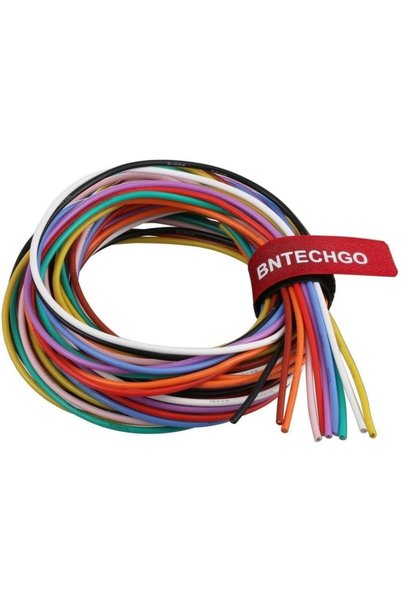BNTECHGO طقم أسلاك سيليكون مقاس 18، فائق المرونة، 10 ألوان، مقاومة عالية لدرج...