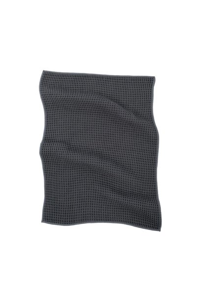 TISECO Set of 2 kitchen towels, microfibre, 40 × 60 cm, "Essential", "Grey" -