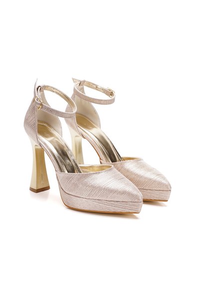 MFT AYAKKABI Women's High Heeled Platform Ankle Strap Stylish Bridal and Even...