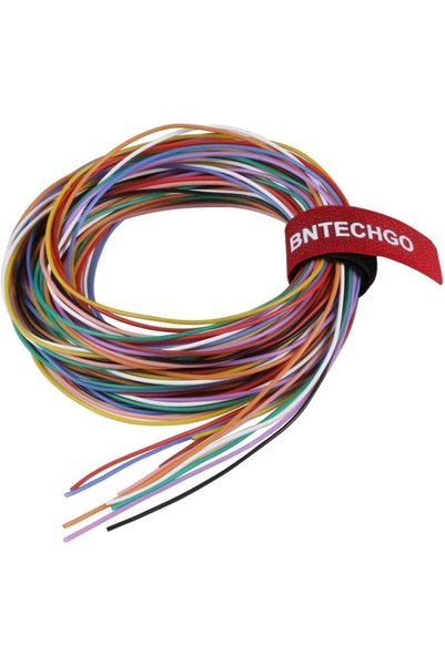BNTECHGO طقم أسلاك سيليكون مقاس 28، فائق المرونة، 10 ألوان، مقاومة عالية لدرج...