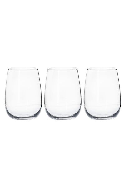 Borgonovo Set of 3 drinking glasses, 380 ml, made of glass, "Ducale" -