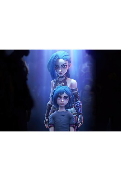 OEM Αφίσα Arcane Jinx Fanart 4k, 61x90 εκ., poster9873