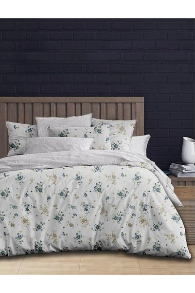 Generic 3 Pieces Flat Bedsheet Set with Floral Pattern King Size Bed Pillow C...