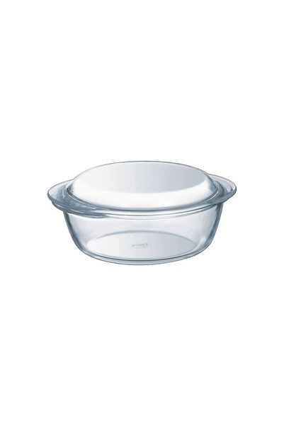Pyrex Round dish, heat-resistant glass, 1L + 0.3L -