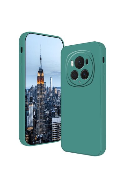 OEM Husă pentru Honor Magic 6 Pro Liquid Silicone, Protecție Antișoc, Verde