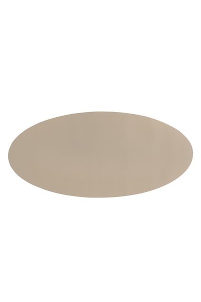 TISECO Oval table runner, 33 × 70 cm, "Togo", Taupe -