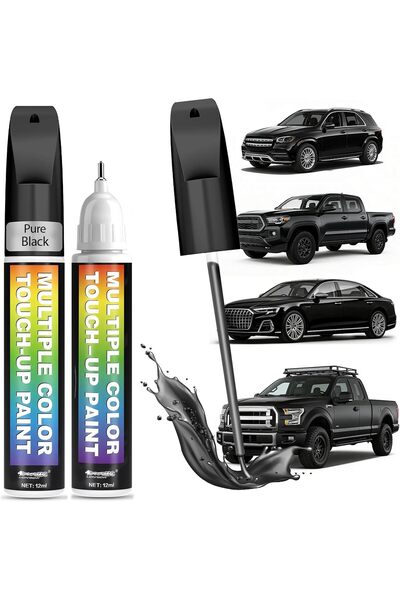 ALMEKAQUZ 2 PCS Car Paint Touch Up Pen, Automotive Scratch Repair, Black Auto...