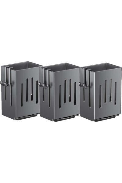 ALMEKAQUZ 3 PCS Chopsticks Holder, Stainless Steel Kitchen Utensil Storage Ra...