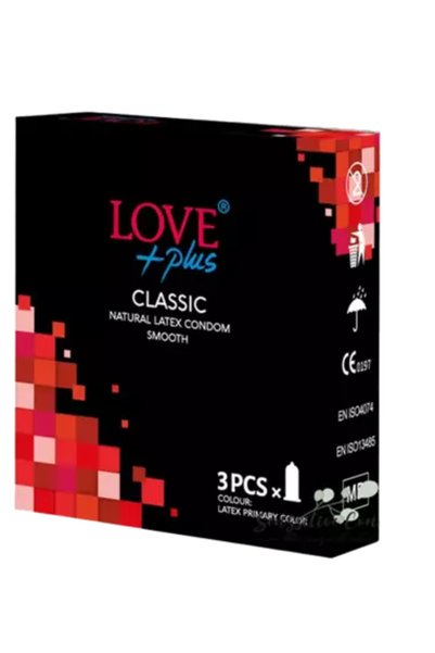 LOVE PLUS Prezervative Classic 3 buc