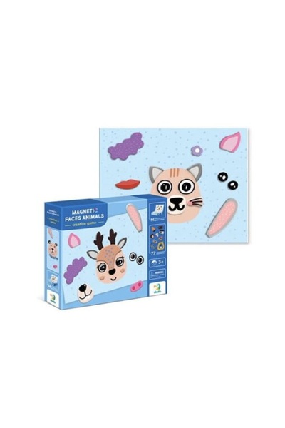 dodotoys Dodo Toys Μαγνητικό Εκπαιδευτικό Παιχνίδι "Πρόσωπα Ζώων " με 77 Μαγν...