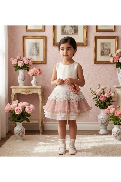 special gift house 2-Piece Children's Dress (Dress - Hair Accessory)