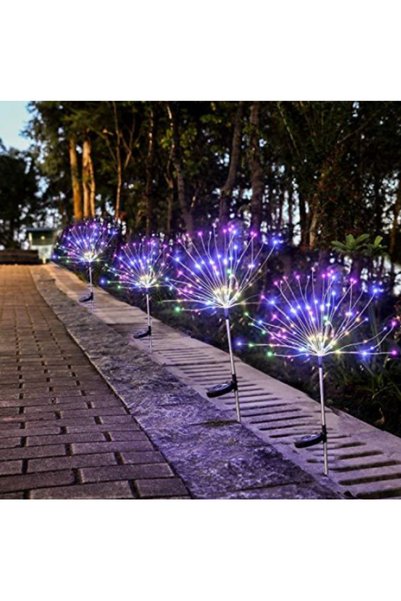 OEM Set de 2 lămpi tip artificii cu 120 LED-uri multicolore/alb cald