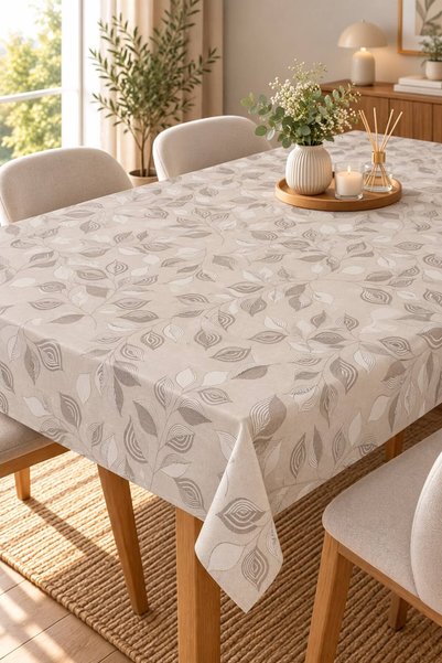 Molina Home Liquid-Proof Oilcloth Tablecloth |   Stain-Resistant, Easy-To-Cle...