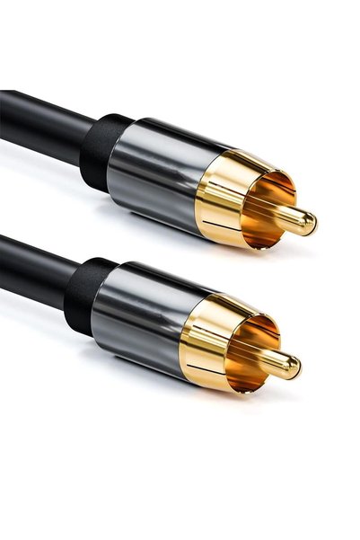 XMUXI كابل RCA رقمي محوري للصوت، كابل RCA إلى RCA ذكر إلى ذكر لمكبرات الصوت/أ...