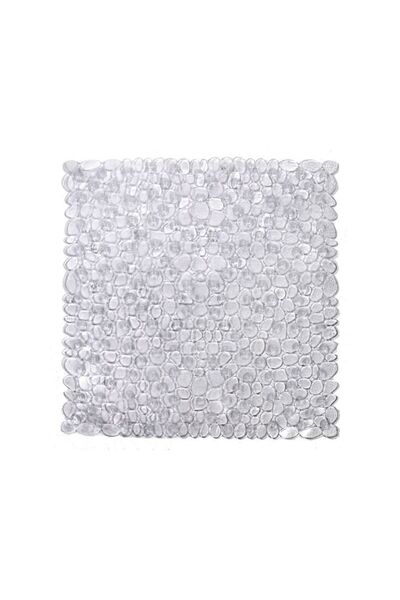 Jumbo Covoras Baie Antiderapant Pietre Transparent 50x50cm