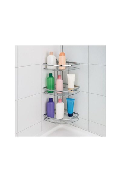 OEM 3-Tier Metal Bathroom Shelf 23x23x47cm