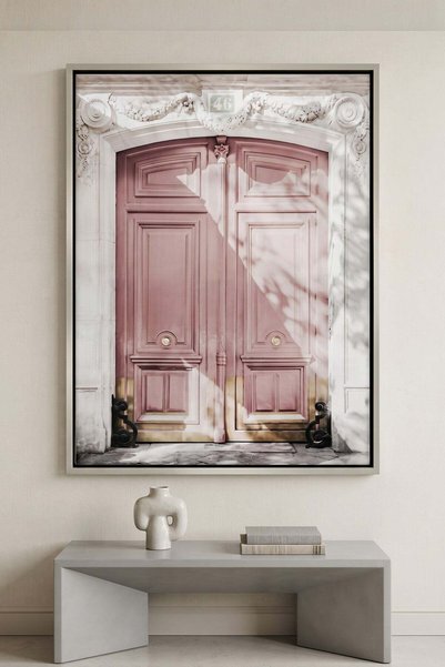 Jasmine Art The Parisian Entrance Architecture Wall Art | Portrait Framed Can...