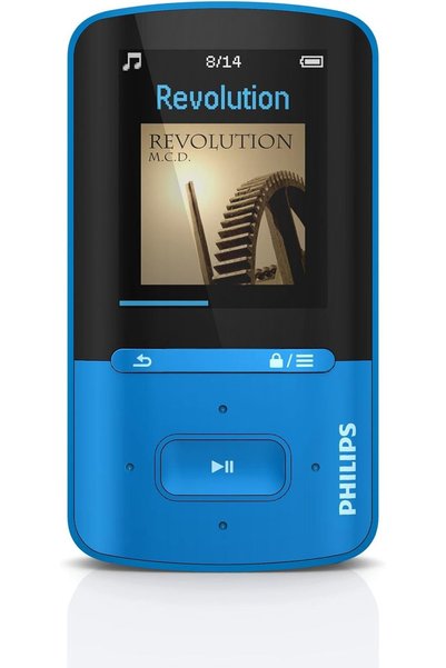 Philips MP4 Çalar "20 Saate Kadar Şarj Molası Vermeden Dinleyin"