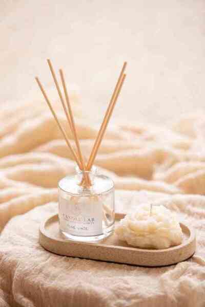 CandleLab Reed Diffuser 85 ml Αρωματικό Χώρου White musk – Διάφανο