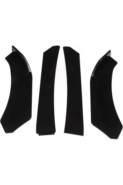 Ejoyous Universal Front Bumper Lip, 4PCS Chin Spoiler Splitter Air Dam Automo...