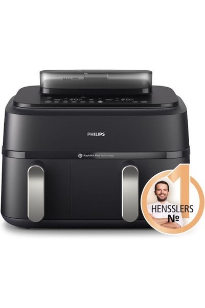 Philips Φριτέζα Αέρος Σειράς 5000 με Διπλό Αποσπώμενο Δοχείο 9λ Μαύρο