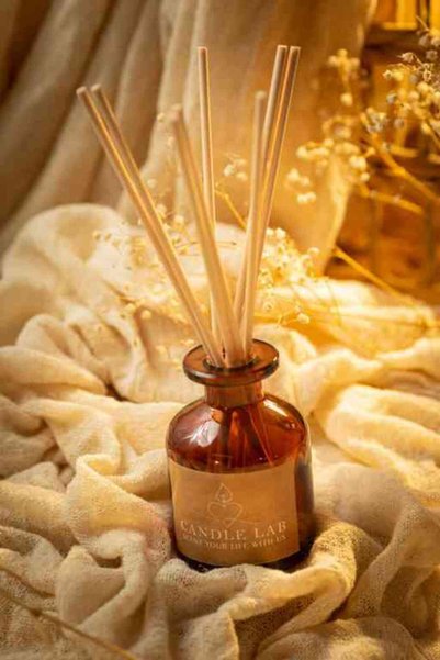 CandleLab Reed Diffuser 85 ml Αρωματικό Χώρου White musk – Amber