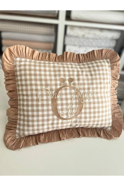 EsimaTasarım 35X45 Name Embroidered Pillow Case