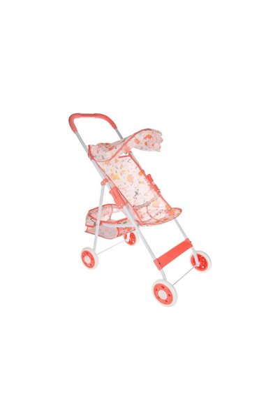 OEM Salmon Pink Animal Pattern Doll Stroller