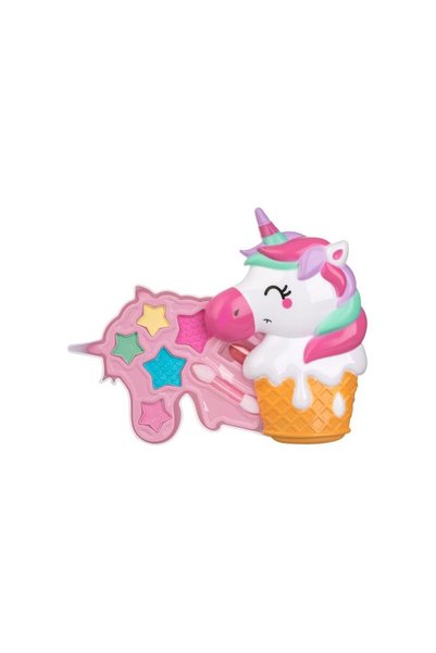 Jumbo Set Machiaj Cupcake Unicorn cu Fard de Ochi & Ruj de Buze pentru Copii ...