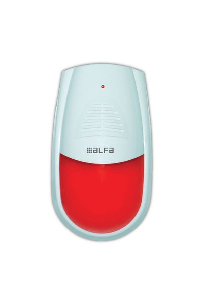 ALFA ONE Ψεύτικη σειρήνα D8128S Alfaone με φακό, διαστάσεις 115*196*68 χιλ., ...