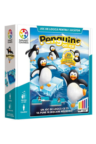Smart Games Παιχνίδι λογικής με 100 προκλήσεις, - Πιγκουίνοι στον Πάγο, 6+ ετ...