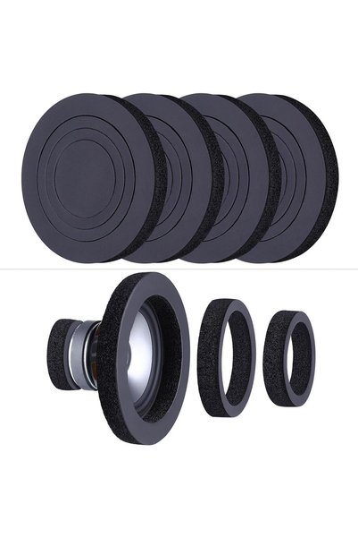 SYOSI 6.5" Foam Speaker Enhancer - 4Pcs Self Adhesive Fast Rings & Baffle Kit...