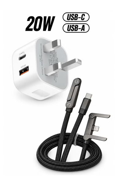 Arabash iPhone 20W Fast Charger | Wall Fast Charger with USB C to Lightning C...