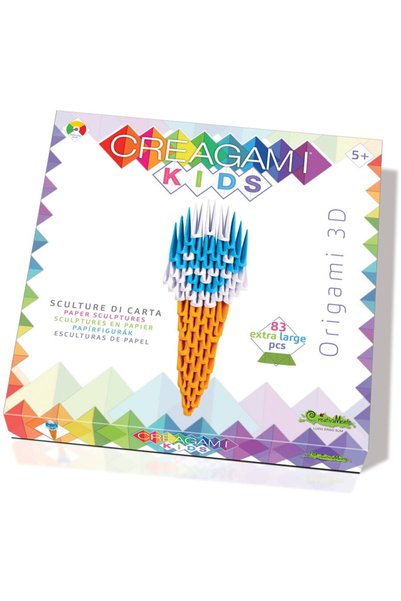 CreativaMente Creagami Kids - Κιτ Οριγκάμι Παγωτού με 83 κομμάτια