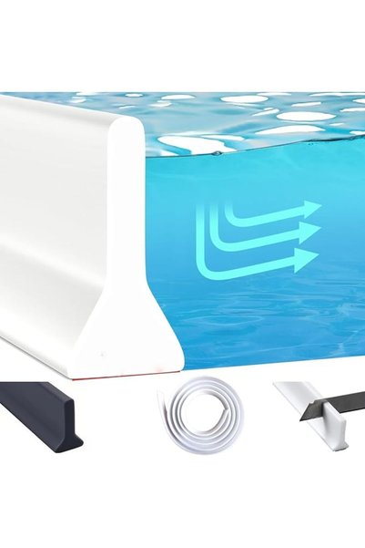 Vinnatsu Collapsible Threshold Water Dam, Self-Adhesive Barrier Silicone Show...