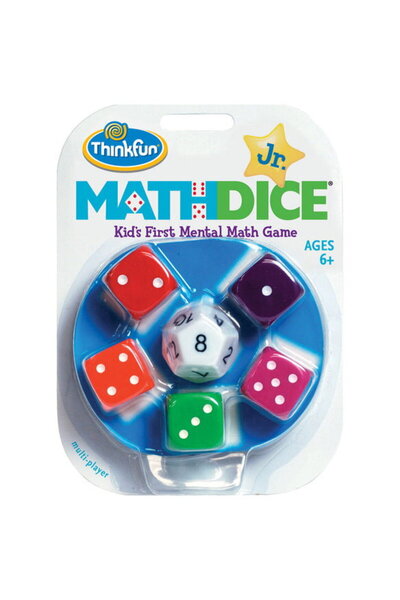 ThinkFun Образователна игра - Математически зарчета за деца, 6+ години