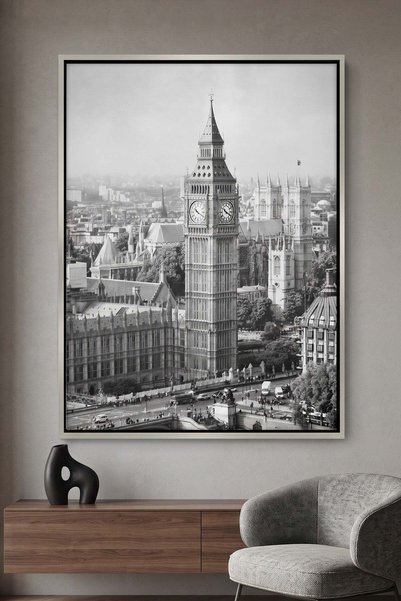 Jasmine Art Big Ben & Westminster Palace Architecture Wall Art | Portrait Fra...