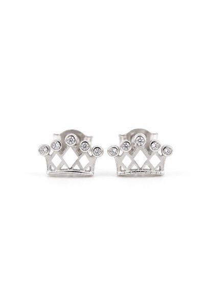 OEM Cercei Damă din Argint 925, Jolie Silver, Model Coroniță cu 5 Pietre, Des...