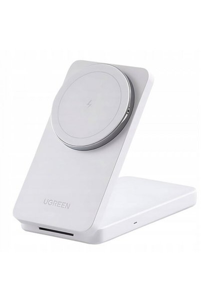 Ugreen Incarcator Retea Wireless W528 2 σε 1, 20W, 1.67A, Λευκό