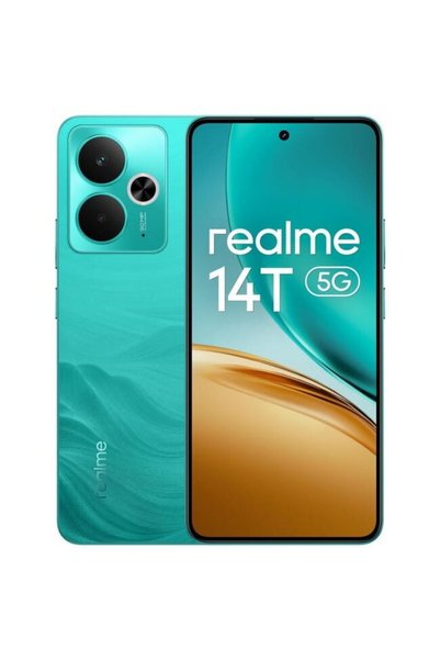realme Mobile phone 14T, 5G, 8GB RAM, 256GB, Dual SIM, Surf Green