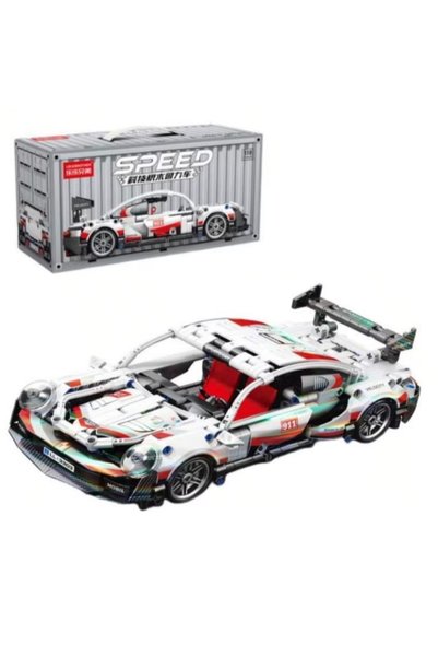 Krista Set de construcție mașină de curse supercar, scară 1:18, cu mecanism p...