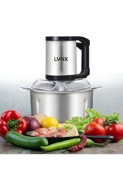 Generic Brand فرامة خضروات ولحم لينكس بسعة 5 لتر وبقوة 300 واط LY-CH-5005 - ستيل