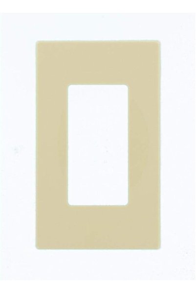 Leviton 80301-W 80301-SW لوحة حائط ديكورا بلس أحادية الفتحة، تثبيت بدون براغي...