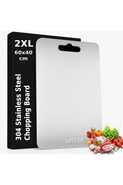 Dufourspitze لوح تقطيع SPiTZE مقاس 2XL للمطبخ |   ألواح تقطيع من الفولاذ المق...