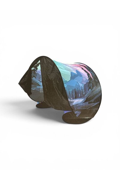 Mundoo Cort pentru pat copii Mundo Diver – Tip Pop-Up, cu instalație luminoas...